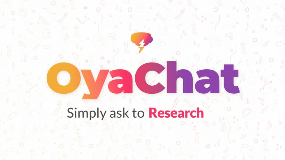 OyaChat logo on the film's light, patterned opening frame.